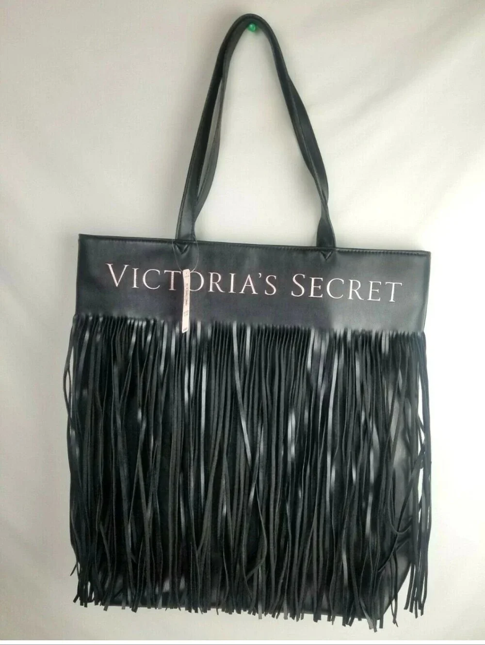 Victoria's Secret Limited Edition Black Fringe Tote NWT